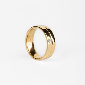 Argolla de Matrimonio para Caballero Split + Stone