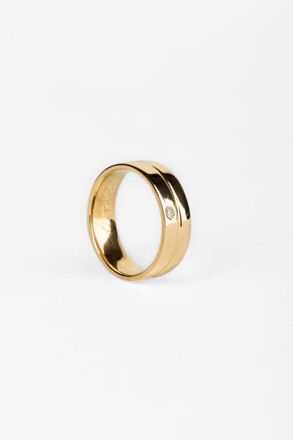 Argolla de Matrimonio para Caballero Split + Stone