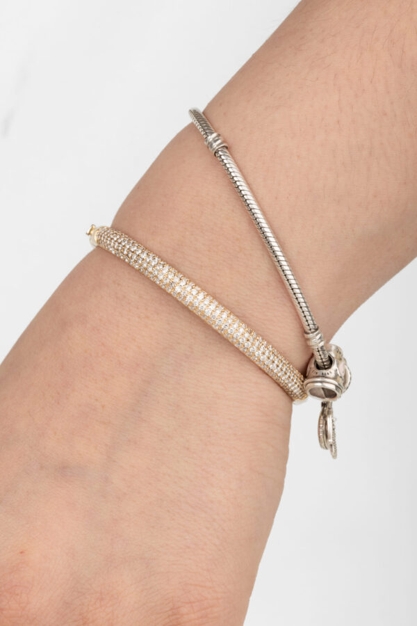 Pulsera doble vista diseño exclusivo con Diamantes - Image 3
